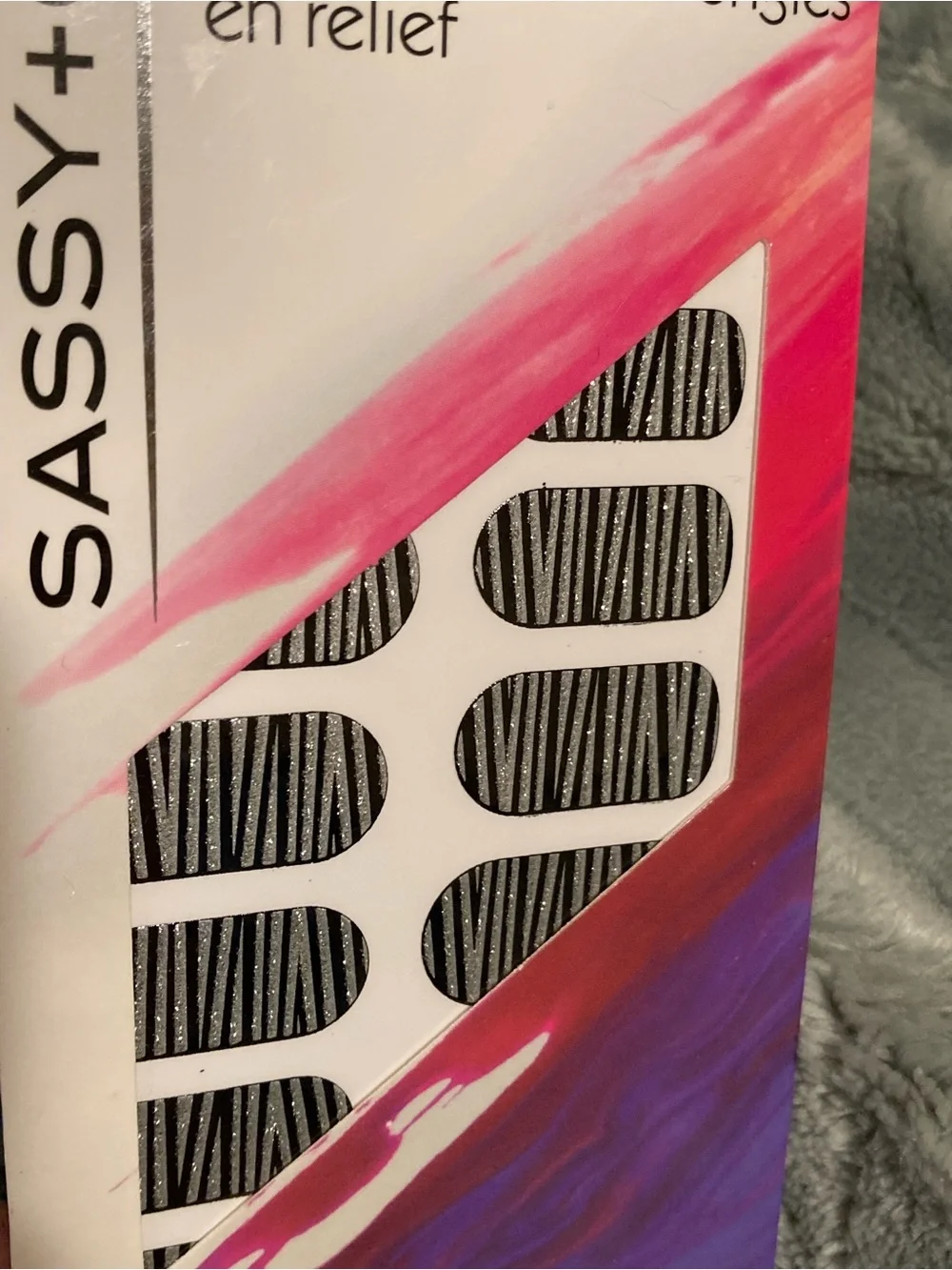 8 NEW packs of Sassy + Chic nail strips